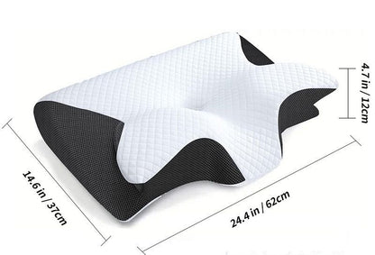 ErgoSchlaf™ Butterfly-Kissen 62×37 cm – für Seiten-, Rücken- und Bauchschläfer