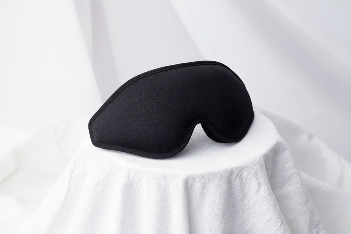 Schwarze Schlafmaske Lifestyle